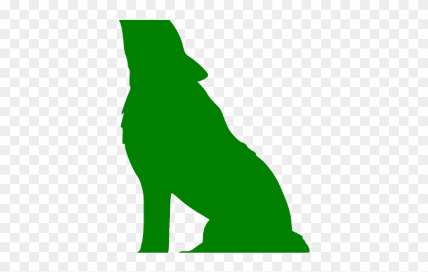 Green Wolf Cliparts - Png Download