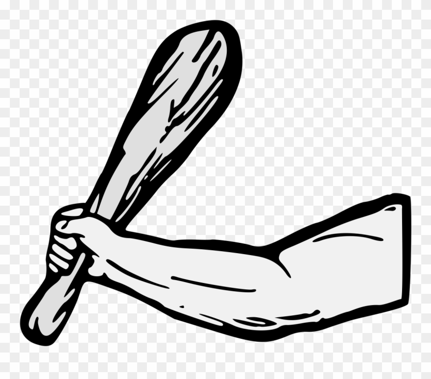 Arm Fesswise Maintaining A Club Clipart
