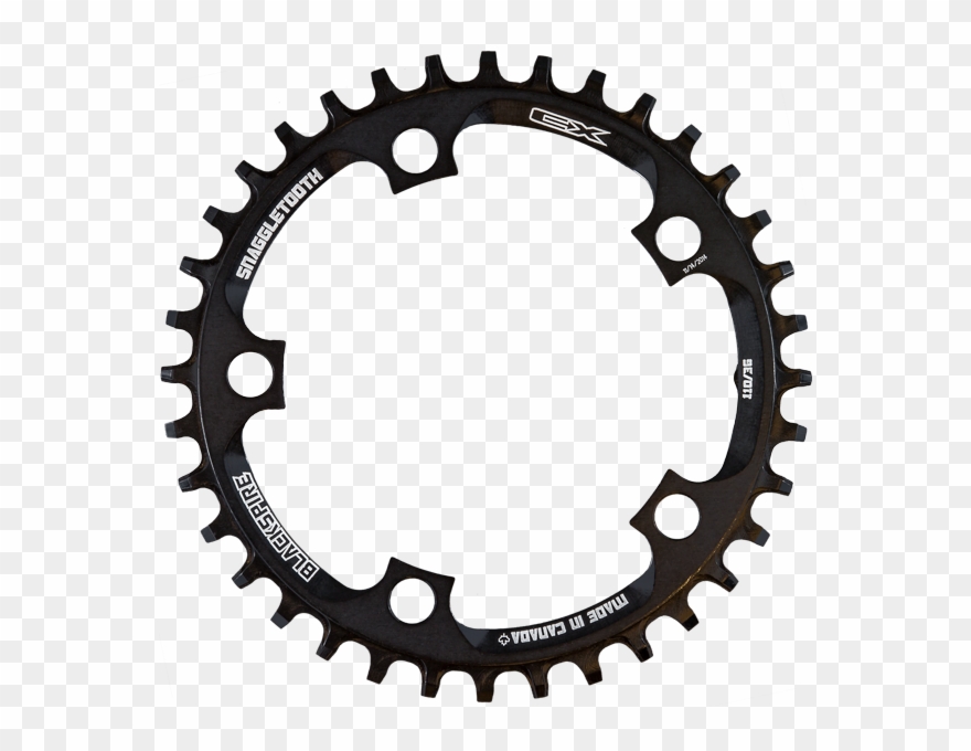 110mm Bcd Narrow Wide Snaggletooth Cx Chainring Blackspire Clipart