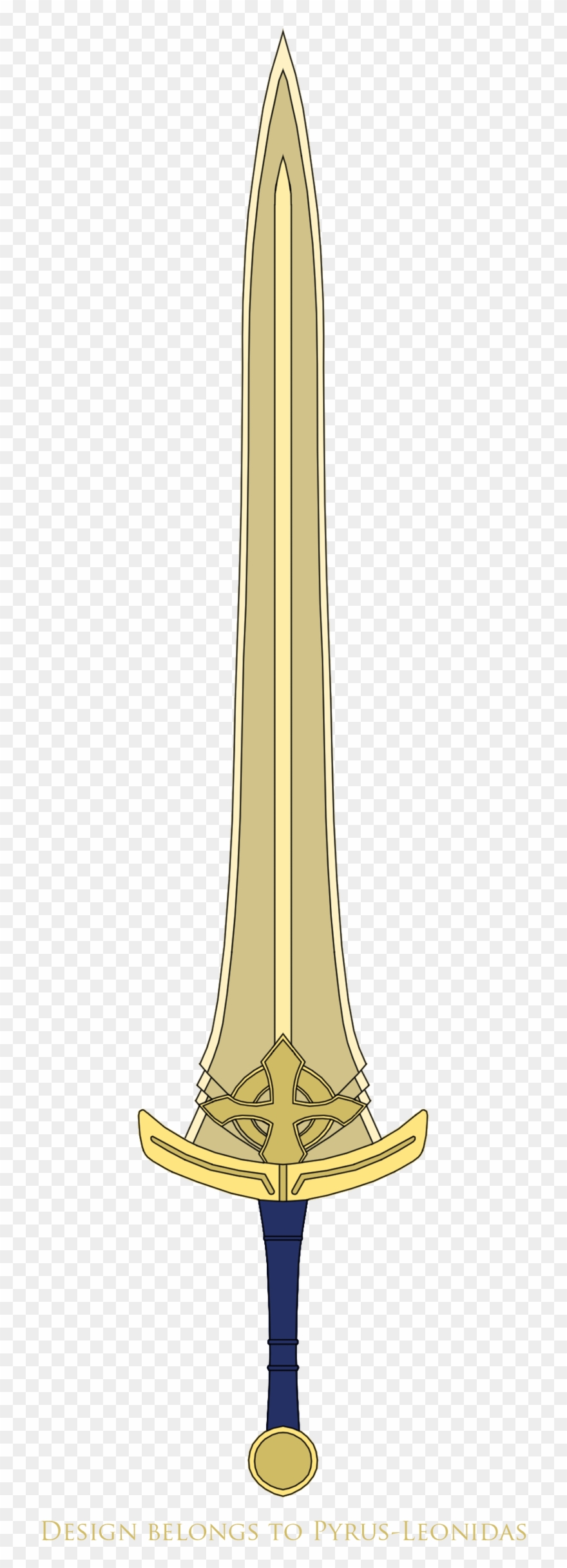 Saber Clipart Sword Cross - Png Download