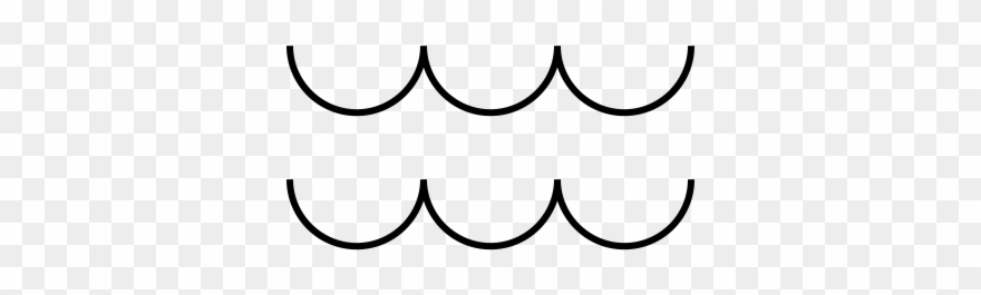 Waves Rubber Stamp Clipart