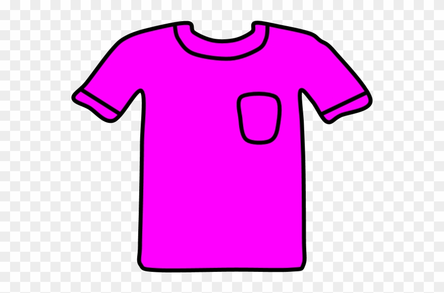 T-shirt, Pocket, Violet, Clipart