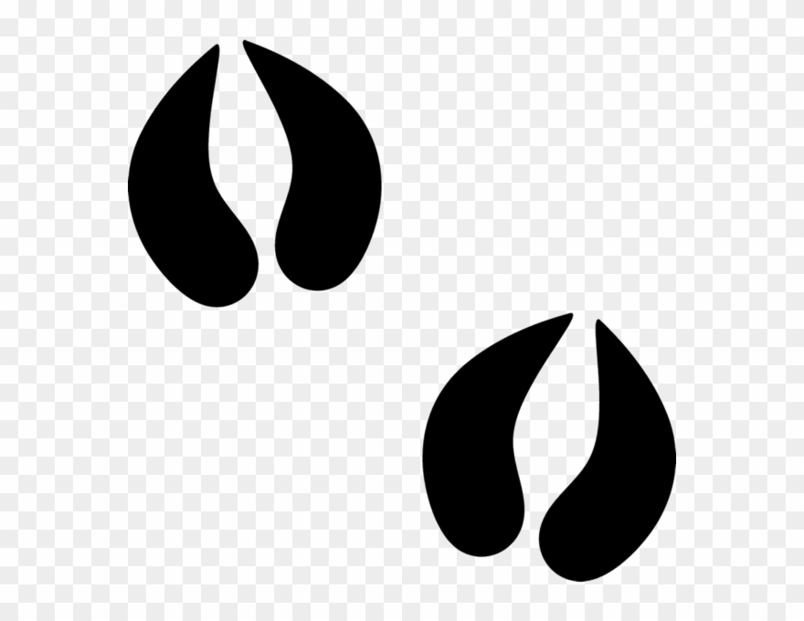 Boar Tracks Rubber Stamp Clipart