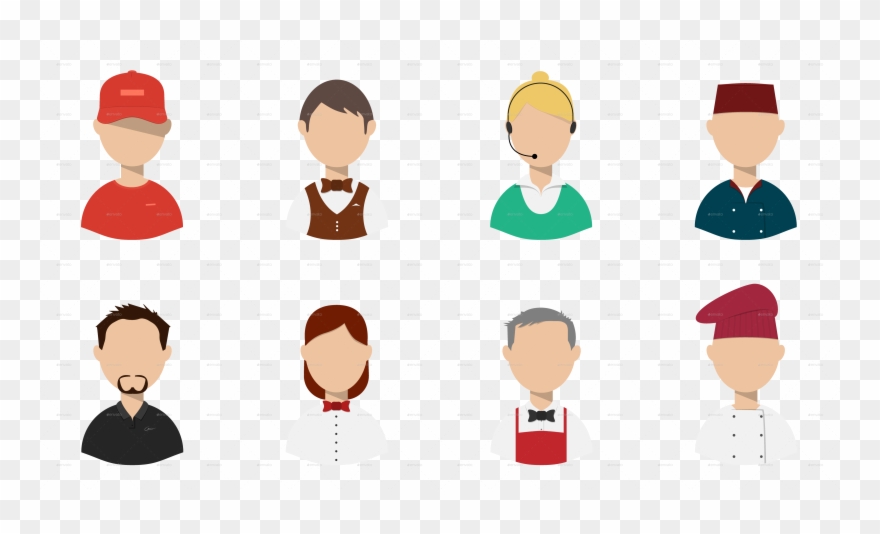 Staff Clipart Restaurant Staff - Png Download