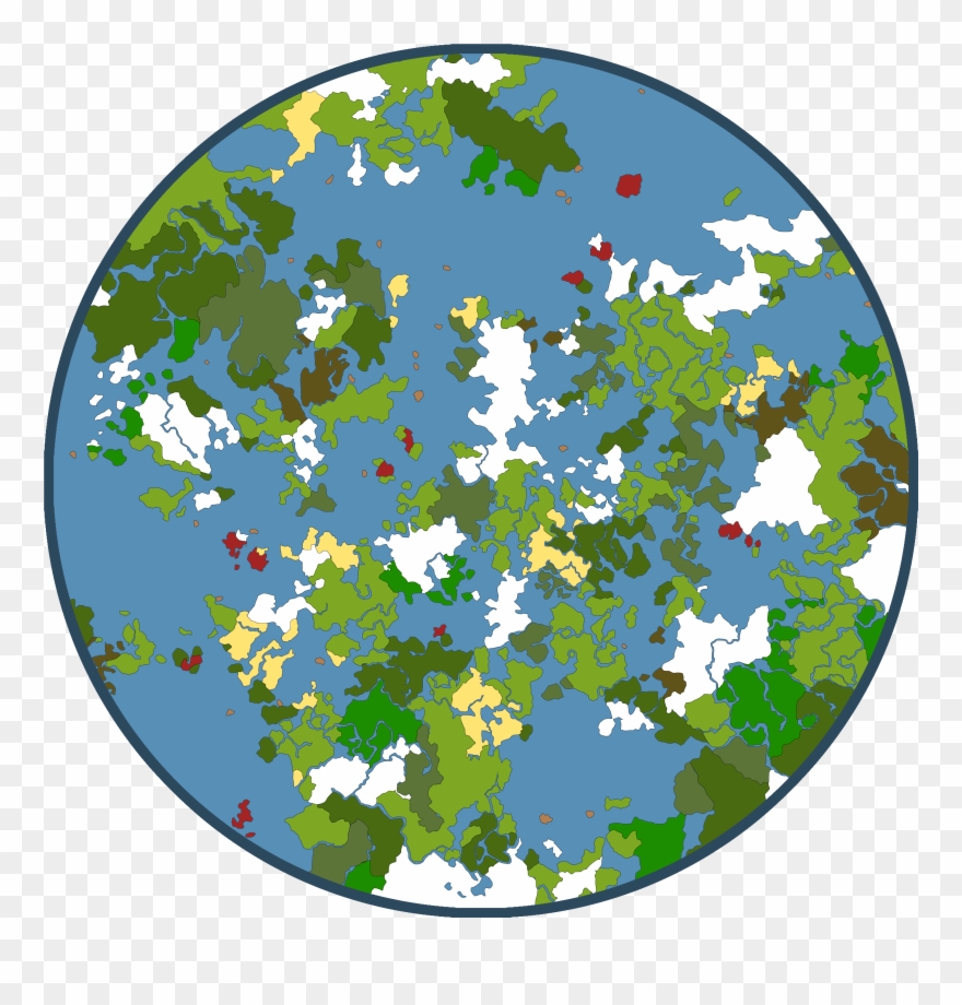 Clean Higher Resolution World Map Clipart