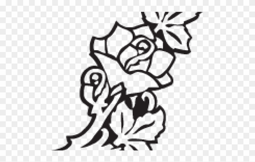 Tombstone Clipart Flower Drawing - Png Download