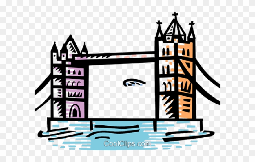 Tower Bridge Clipart Cartoon - Png Download
