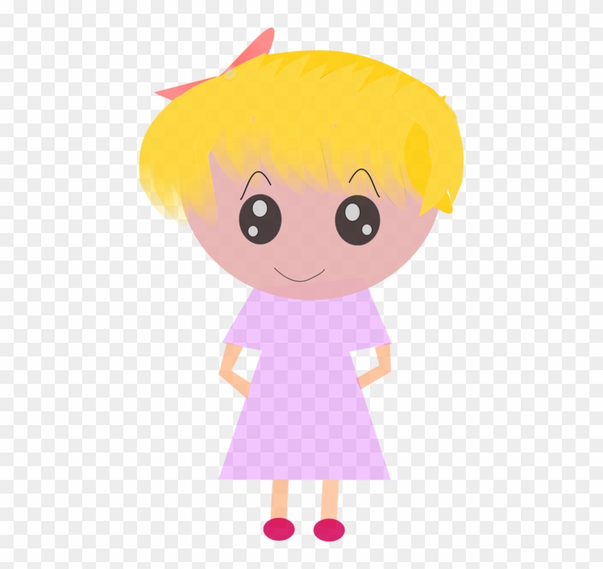 Cartoon Child Drawing Girl Eye - Vector Graphics Clipart
