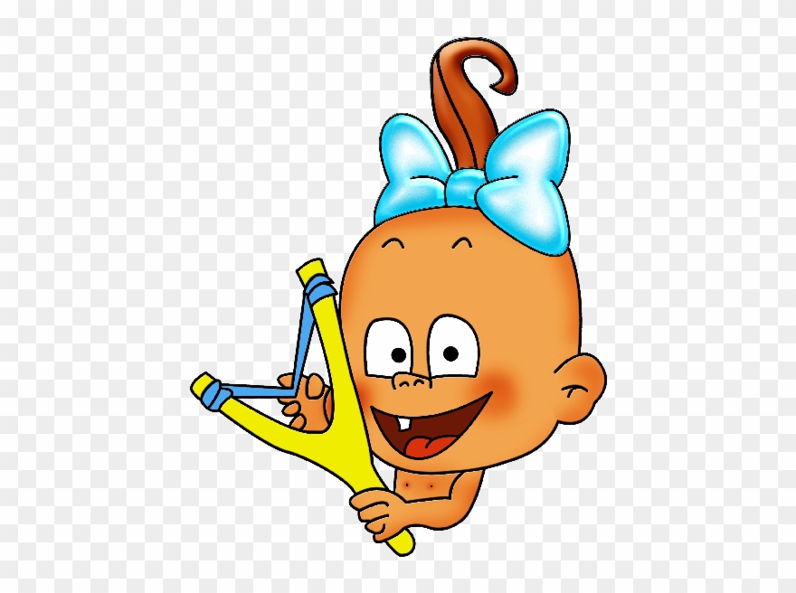 Funny Cartoon Baby Girl Playing Clip Art Images - Funny Baby Cartoon - Png Download