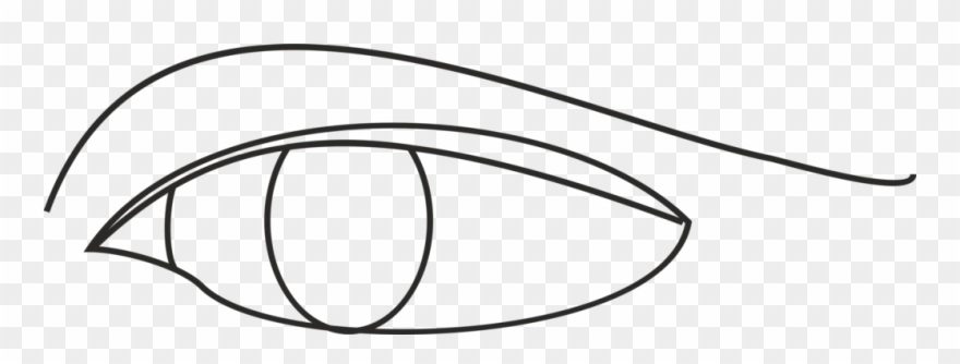 Line Art Drawing Eye Diagram - Eye Line Drawing Simple Clipart