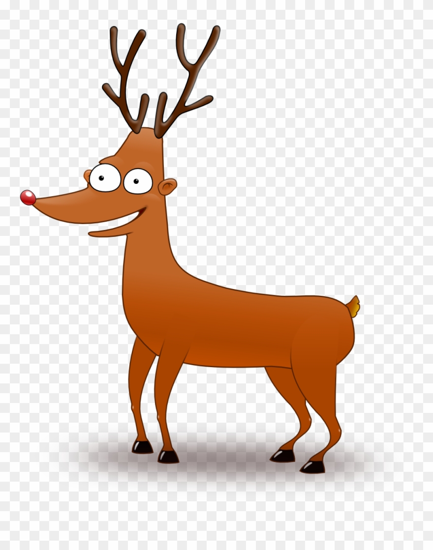 Reindeer With Big Eyes - Custom Funny Deer Mugs Clipart