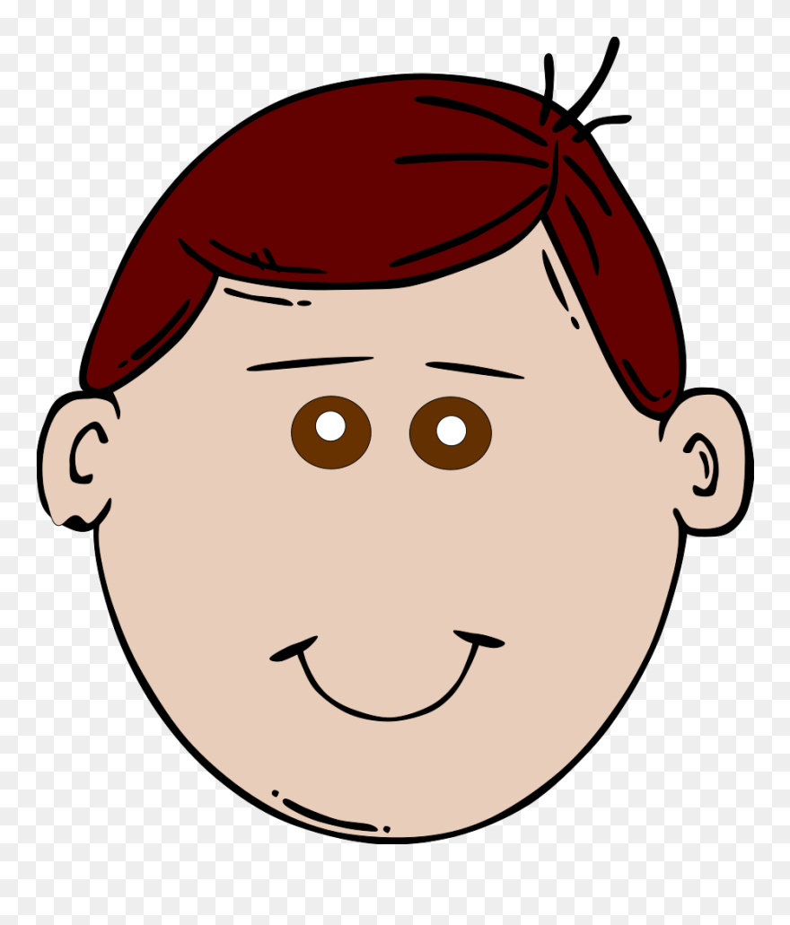 Jpg Royalty Free Stock Boy Eyes Clip Art - Cartoon With Brown Hair And Brown Eyes - Png Download