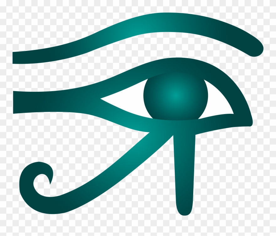 Eye Of Horus Teal Clip Art - Png Download