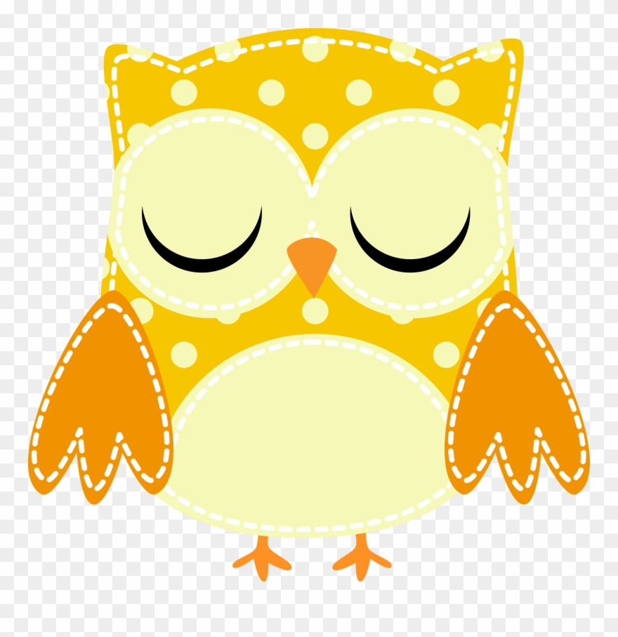 Eyes Closed Clip Art - Owl - Png Download