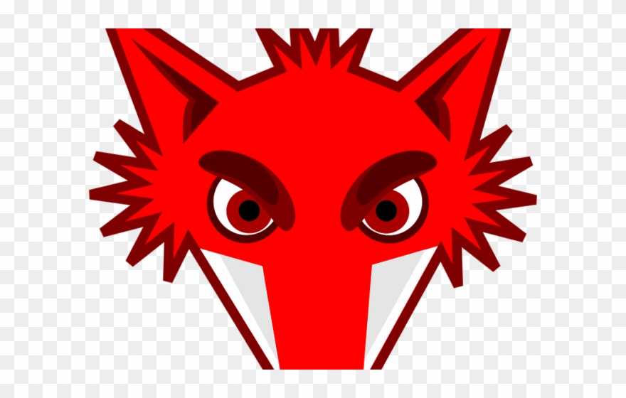 Red Eyes Clipart Transparent - Fox Face Shower Curtain - Png Download