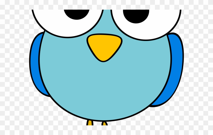 Blue Eyes Clipart Cute - Big Animal Head Cartoon - Png Download