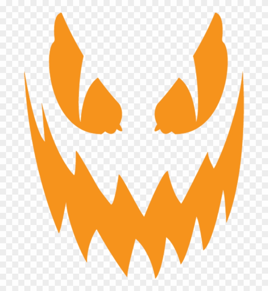 Scary Clipart Easy - Jack O Lantern Face Png Transparent Png