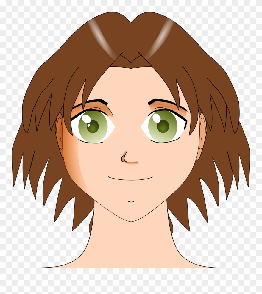 Manga Clipart Free For Download - Human Face Clip Art - Png Download