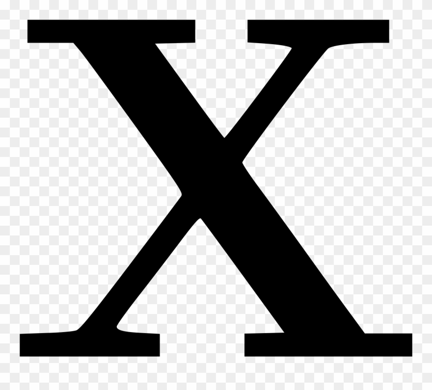 Cyrillic Letter X Clipart, Vector Clip Art Online, - Letter X - Png Download