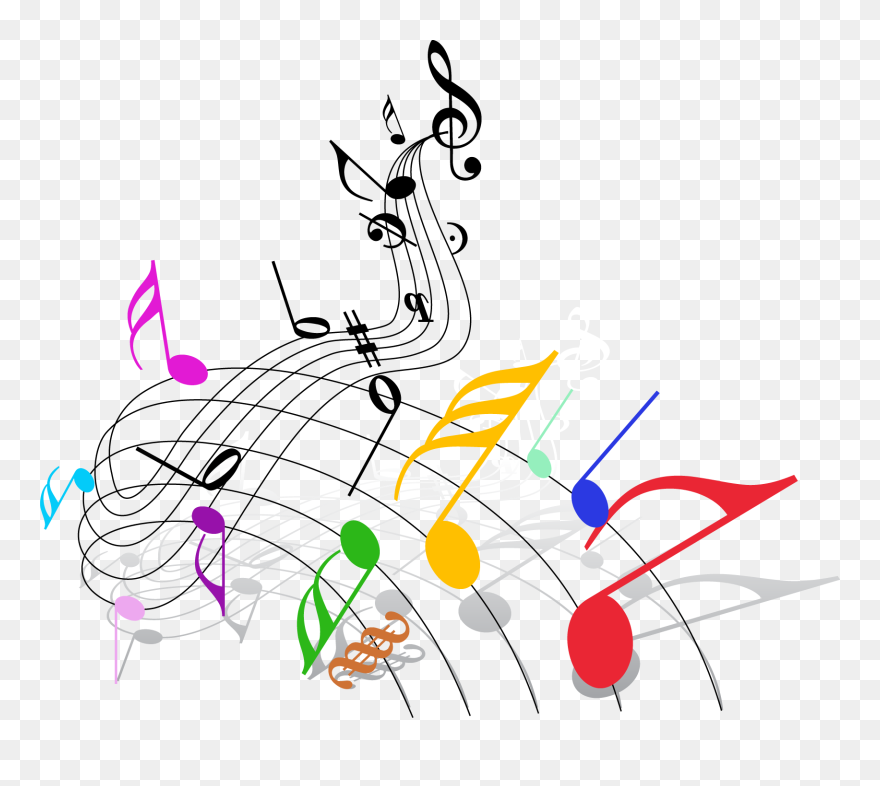 Png Black And White Download Musical Note Theatre Clip - Clipart Colorful Music Note Transparent Png