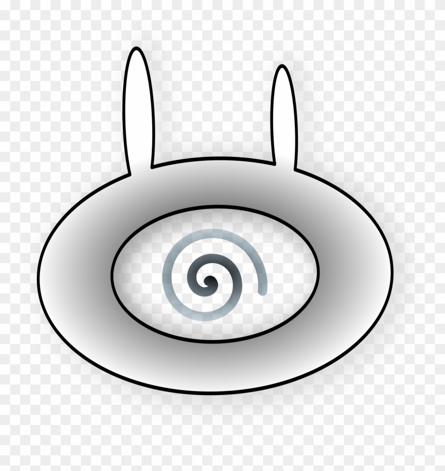 Evil Bunny Eye - Easter Eggs To Colour Clipart