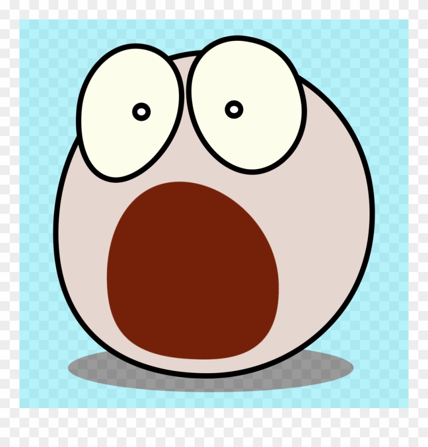 Picture Transparent Library Joyful Public Speaking - Scared Face Cartoon Black And Whiye Clipart