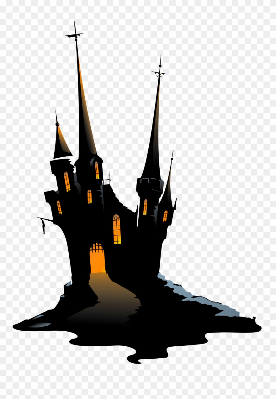 Large - Dracula Castle Clipart - Png Download