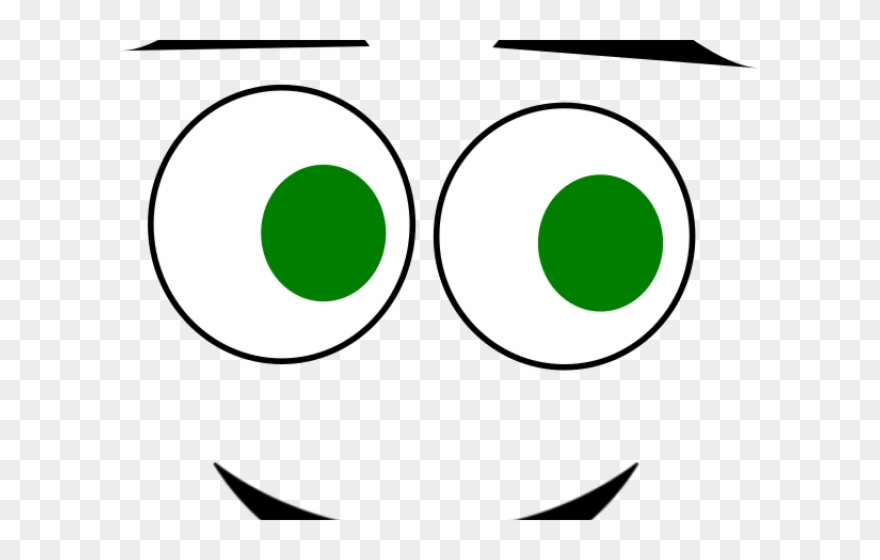 Green Eyes Clipart Happy - .net - Png Download