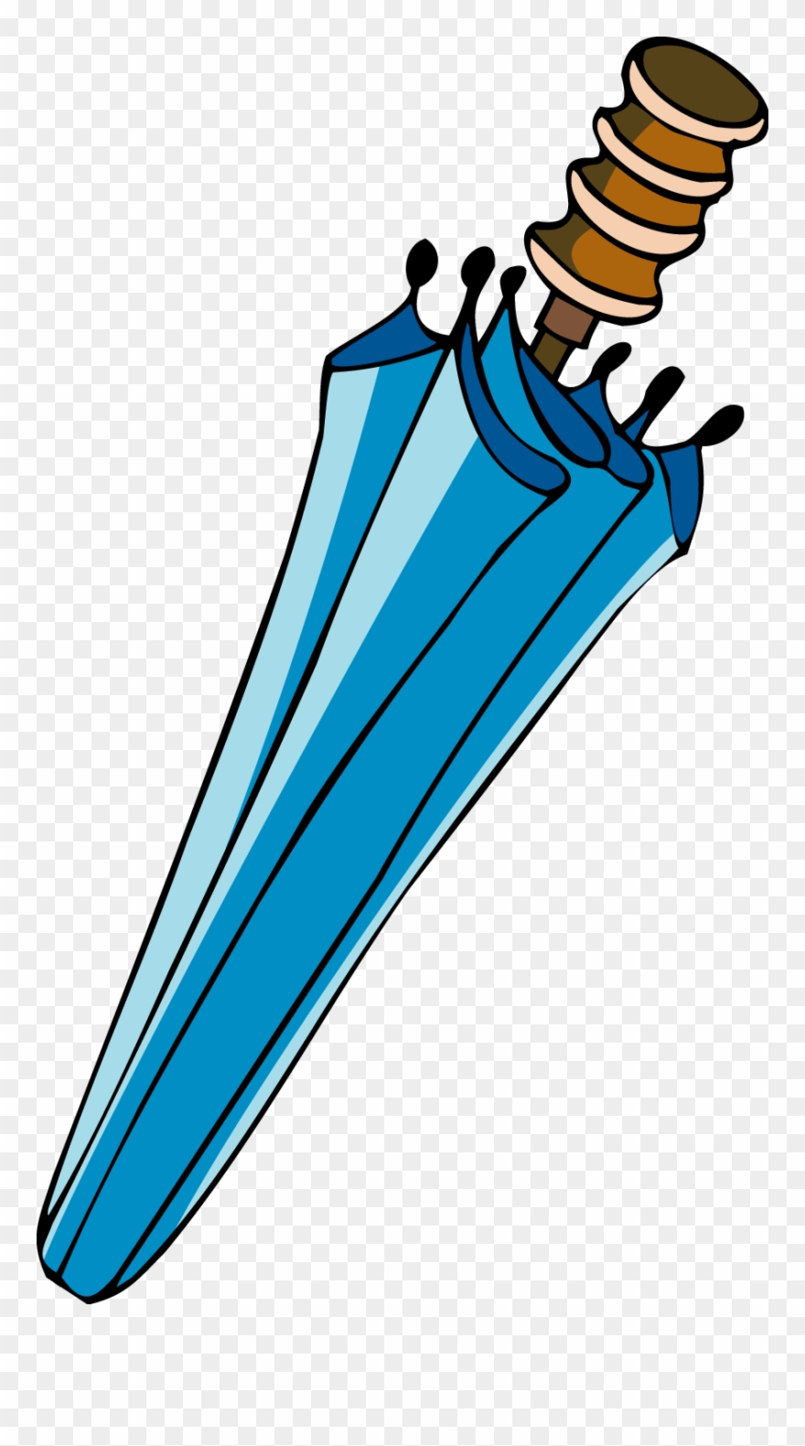 April Showers Clip Art Image - Folded Umbrella Clip Art - Png Download