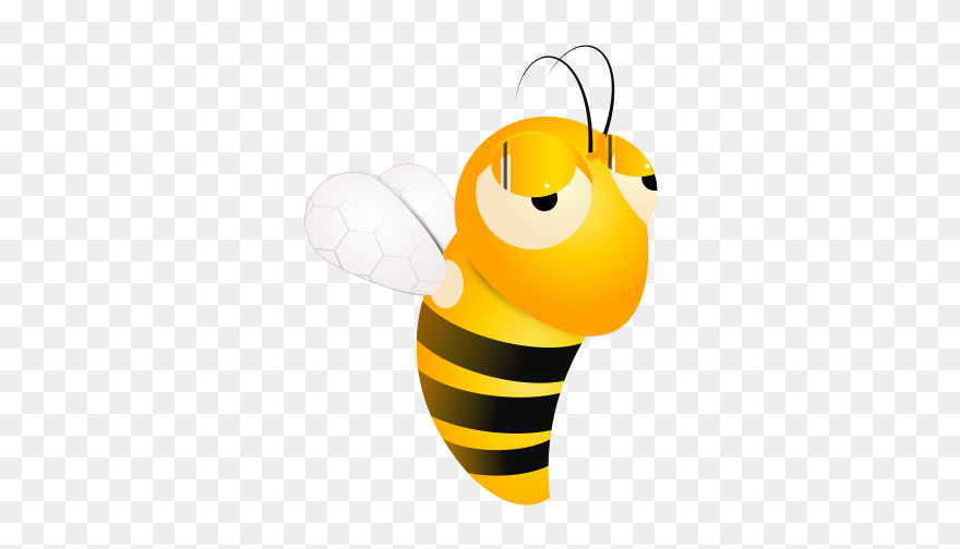 Bee Clip Art Insect - Animation Bee Png Transparent Png
