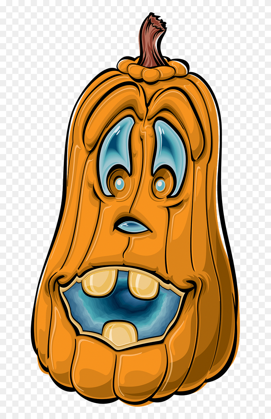 Pumpkin,happy Halloween,humorous, - Halloween Bilder Lustig Clipart