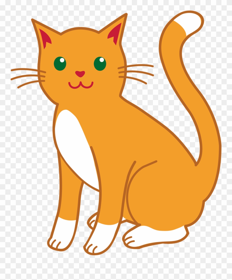 Cats Cartoon Images - Orange Cat Clip Art - Png Download