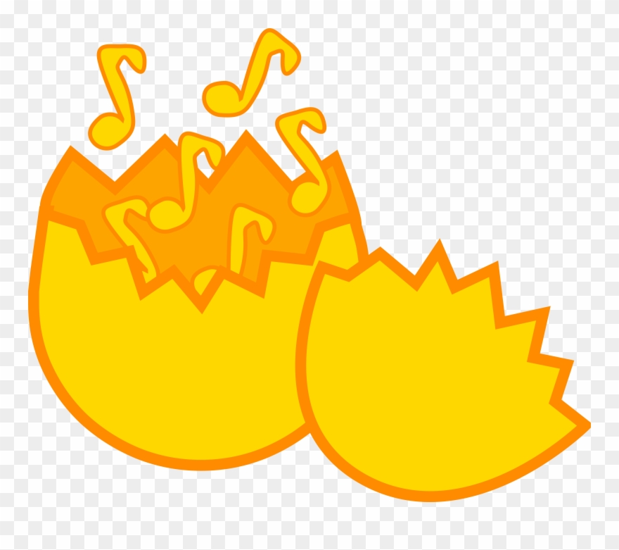 Free Music From Egg - Gambar Telur Menetas Kartun Clipart