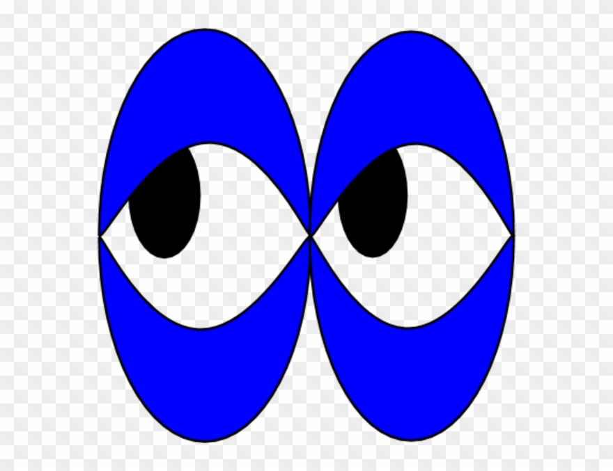 Eyes Looking Strangely To The Left Vector Clip Art - Eye - Png Download