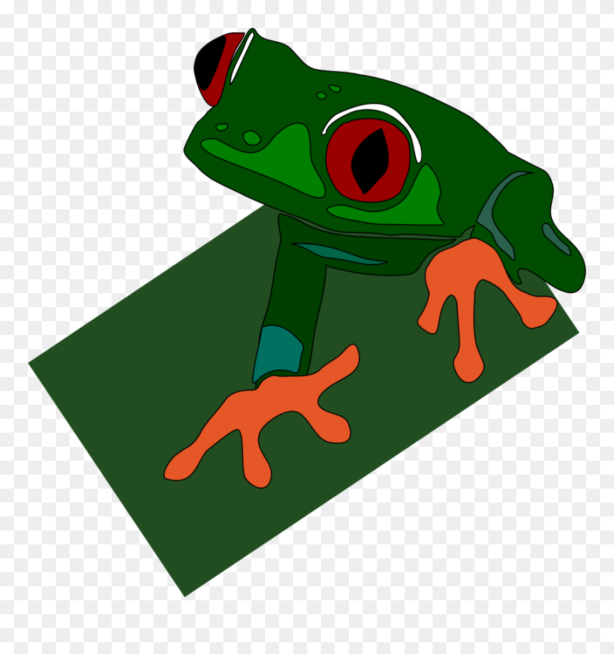 Red Eye Frog Svg Clip Arts 588 X 600 Px - Png Download