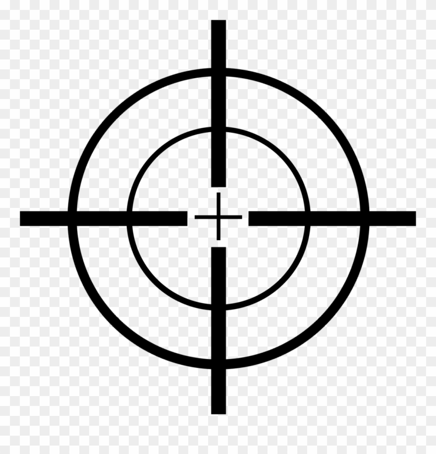 Clip Arts Related To - Cross Hair Target - Png Download