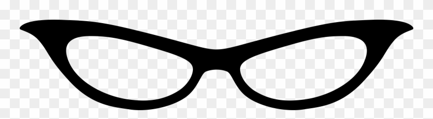 Clipart Cat Eye Glasses 1 Clip Art - Cat Eye Glasses Clipart - Png Download
