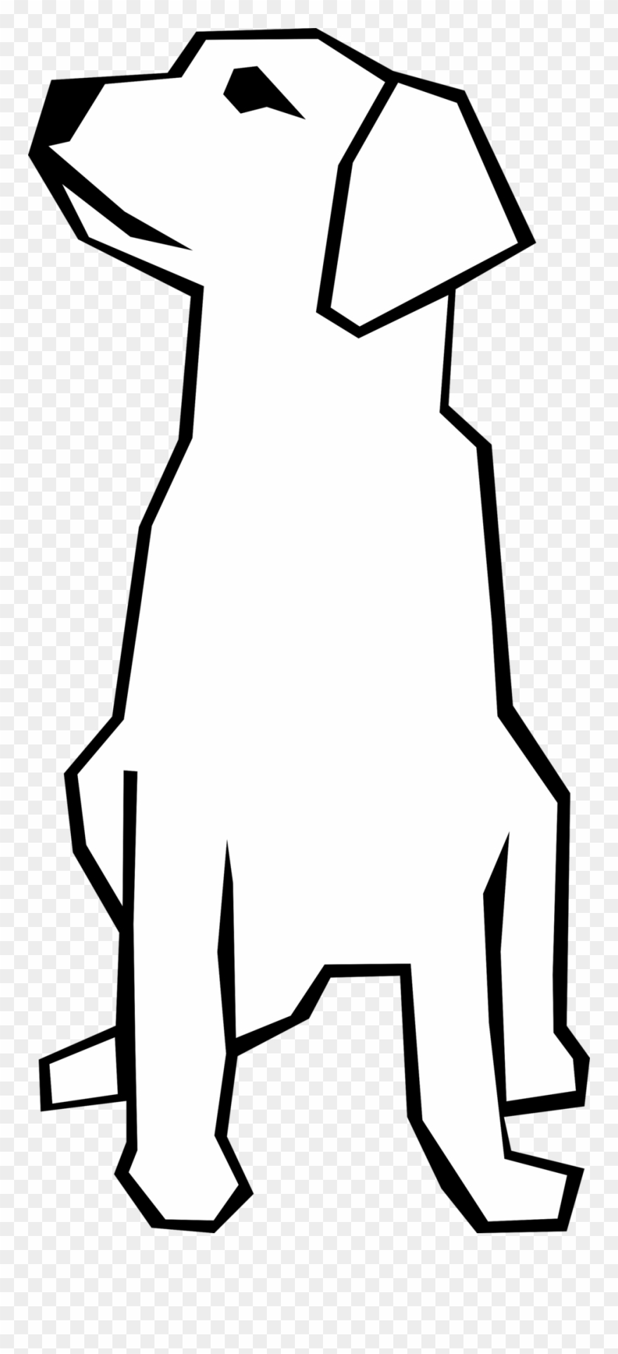 Dog Sitting Looking To The - Dog Clip Art Free - Png Download