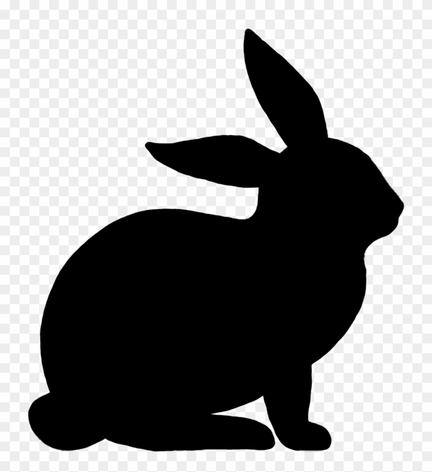 Rabbit - Rabbit Silhouette Png Clipart