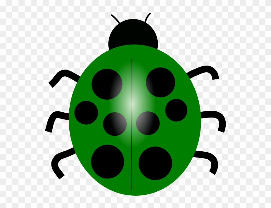 Clipart Black And White Green Ladybug Clip Art - Lady Bug Clip Art Blue - Png Download