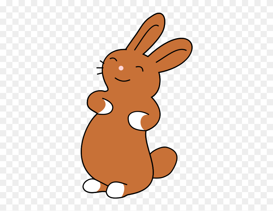 Clipart On Clip Art Easter Bunny And Cute Bunny Clipartix - Brown Rabbit Clip Art - Png Download