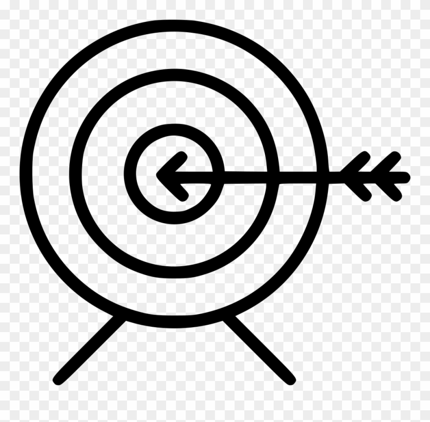 Bullseye Svg Archery Jpg Black And White Download - Vector Graphics Clipart