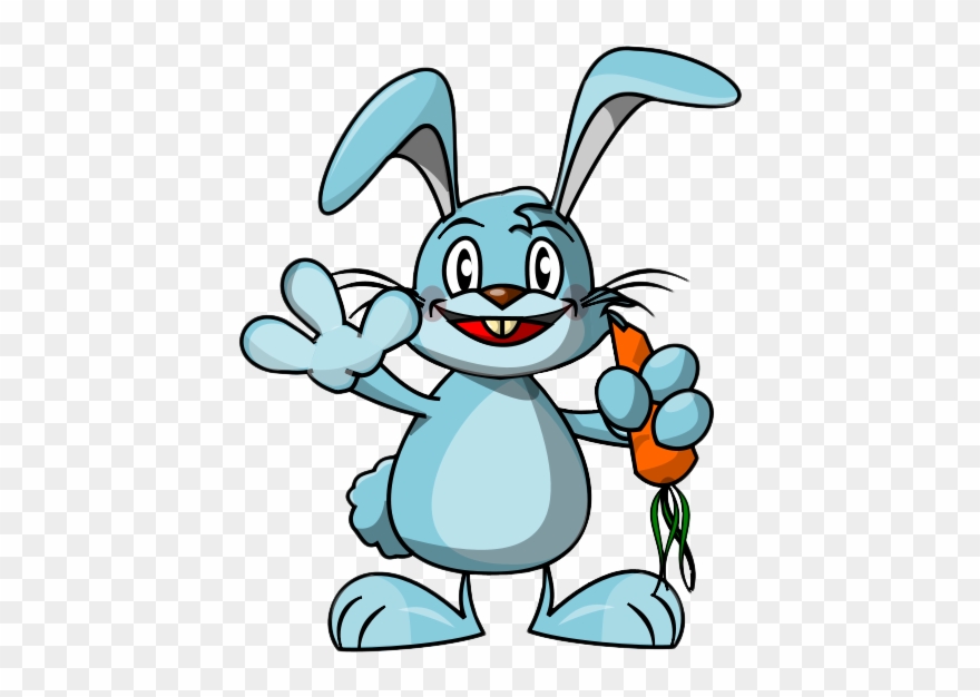 Free Rabbit Clipart - Rabbit Clipart Animation - Png Download