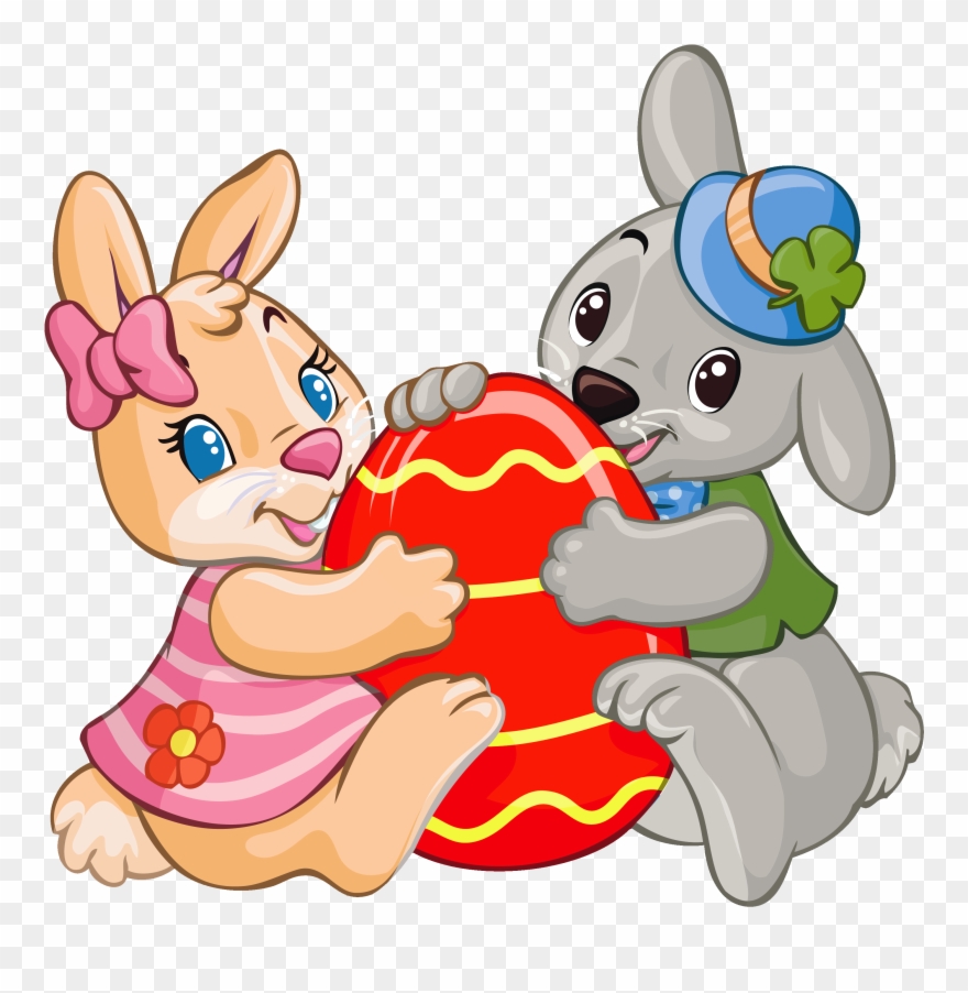 Pre-cut Cute Easter Bunnies Iii. Edible Rice / Wafer Clipart