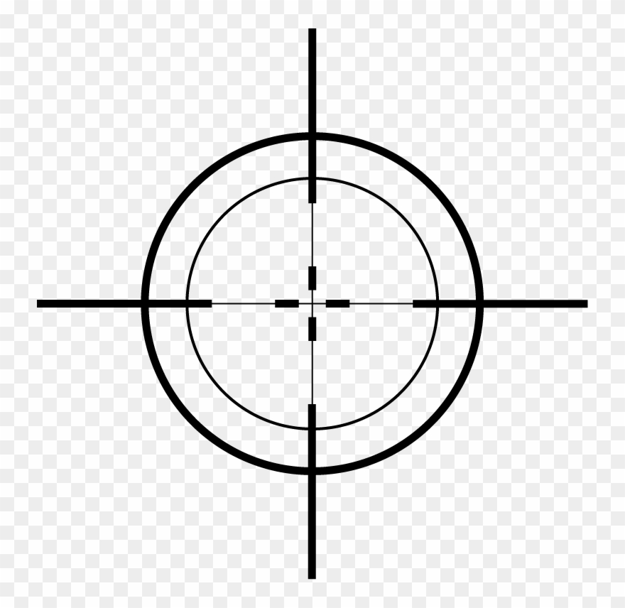 Scope Target Clip Art - Cross Hair Logo - Png Download