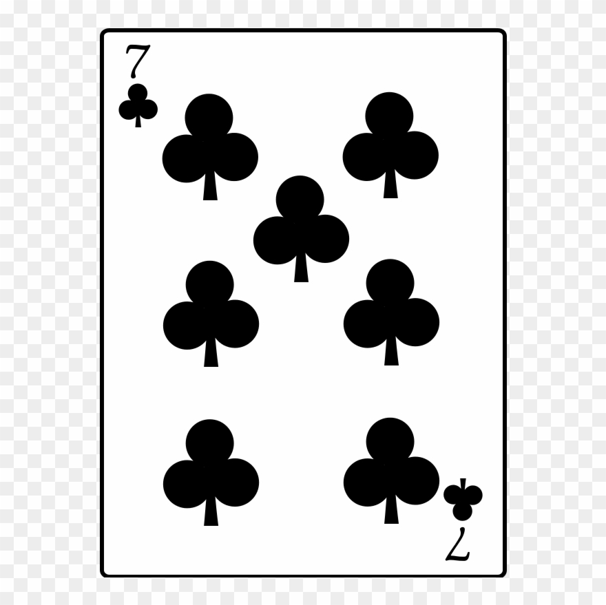 7 Of Clubs - 7 Of Spades Bicycle Clipart