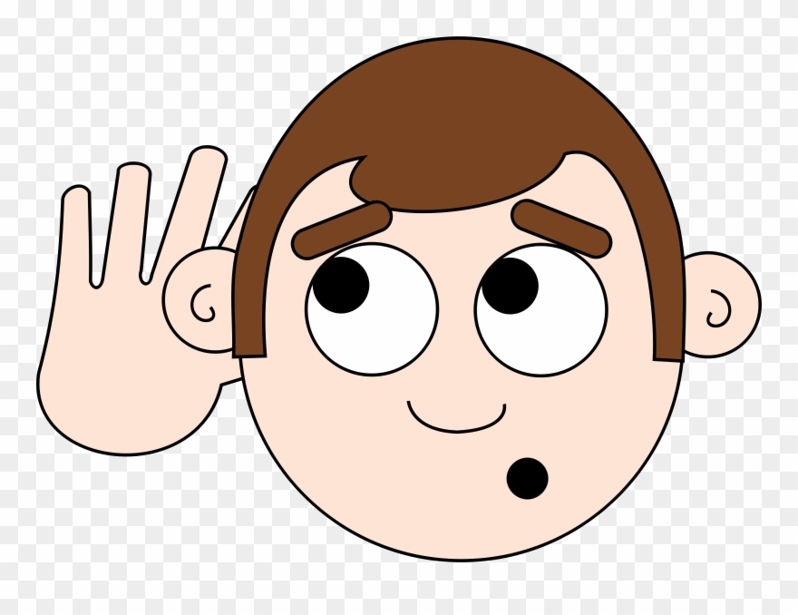 Free Two Builders Cliparts Download Clip Art - Cartoon Listening - Png Download