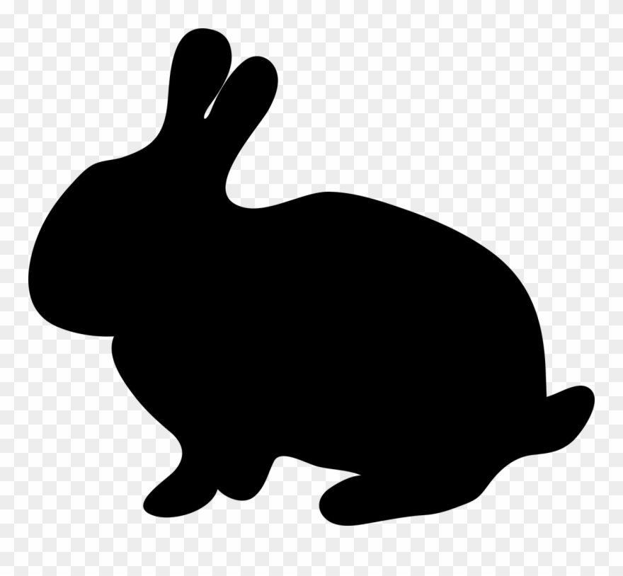 Rabbit - Rabbit Silhouette Png Clipart