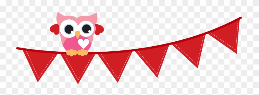 Bunting - Valentines Day Scrapbook Paper Clipart