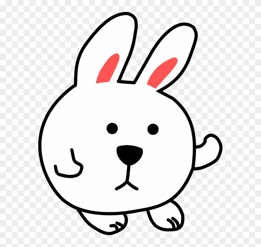 Domestic Rabbit Hare European Rabbit Line Art - Rabbit Clipart